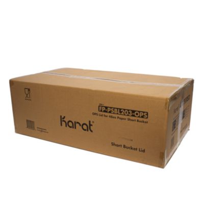 Plastic Lid for Food Bucket, for 48 oz Buckets, Clear, Plastic, 270/Carton