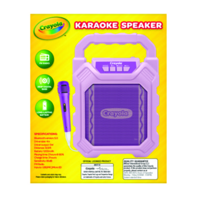 Karaoke Speaker, Bluetooth, Purple