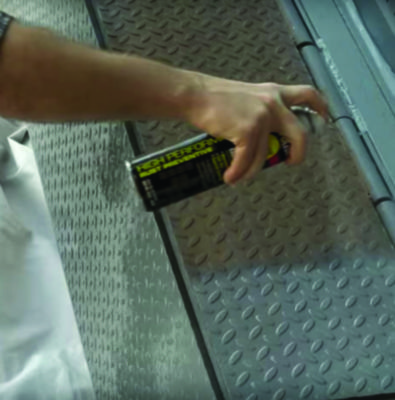 Hard Hat High Performance V2100 System Rust Preventive Enamel Spray Paint, Flat White, 15 oz Aerosol Can, 6/Carton