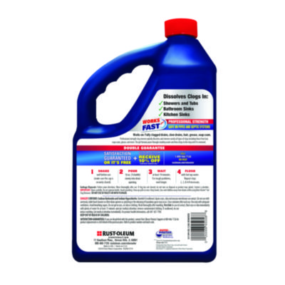 Gel Clog Remover, 1 gal Bottle, 4/Carton