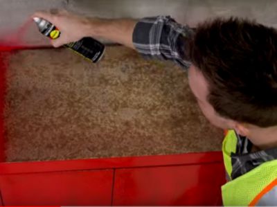 Hard Hat High Performance V2100 System Rust Preventive Enamel Spray Paint, Gloss Dark Machine Gray, 15 oz Aerosol Can, 6/CT