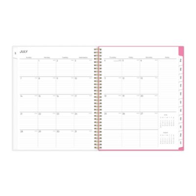 Roosevelt Pink Academic Weekly/Monthly Planner, Floral Artwork, 11