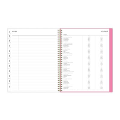 Roosevelt Pink Academic Weekly/Monthly Planner, Floral Artwork, 11