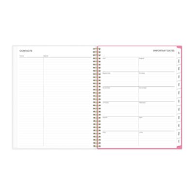 Roosevelt Pink Academic Weekly/Monthly Planner, Floral Artwork, 11