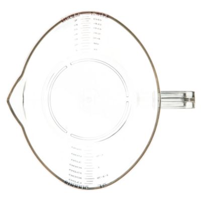Commercial Measuring Cup, 0.5 gal, Clear