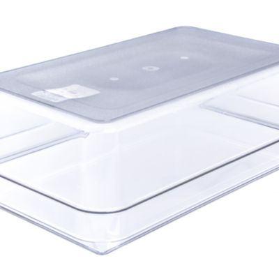 StorPlus Polycarbonate Food Pan, 19.4 qt, 12.5 x 20.75 x 6, Clear, Plastic
