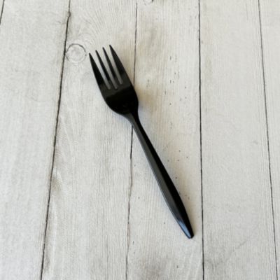 Boardwalk Mediumweight Polypropylene Cutlery, Fork, Plastic, Black, 1,000/Carton (BWKFORKBLPP) BWKFORKBLPP