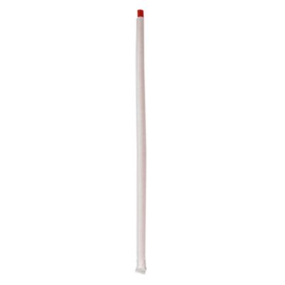 Boardwalk Wrapped Jumbo Straws, 10.25", Polypropylene, Red, 2,000/Carton (BWKJSTW1025RED) BWKJSTW1025RED