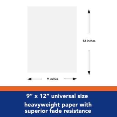 Tru-Ray Construction Paper, 76 lb Text Weight, 9 x 12, White, 50 Sheets/Pack, 50 Packs/Carton