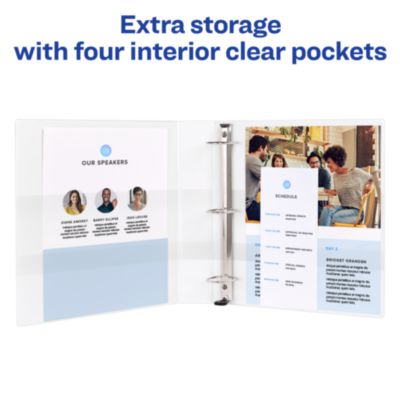 Durable View Binder with DuraHinge and EZD Rings, 3 Rings, 2