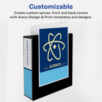 Heavy-Duty View Binder with DuraHinge and One Touch EZD Rings, 3 Rings, 1