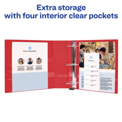 Heavy-Duty View Binder with DuraHinge and One Touch EZD Rings, 3 Rings, 1