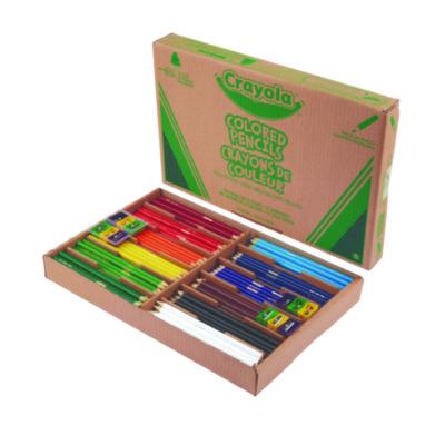 Crayola Color Pencil Classpack Set with (240) Pencils and (12) Pencil Sharpeners, Assorted Lead and Barrel Colors, 240/Pack (CYO687506) CYO687506