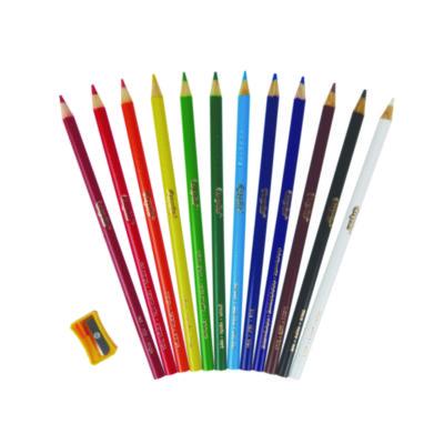 Color Pencil Classpack Set with (240) Pencils and (12) Pencil Sharpeners, Assorted Lead and Barrel Colors, 240/Pack