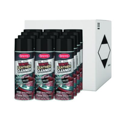 Vinyl and Leather Cleaner, Leather Scent, 15 oz Aerosol Spray, 12/Carton