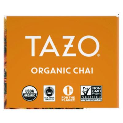 Tea Bags, Organic Chai, 16/Box, 6 Boxes/Carton