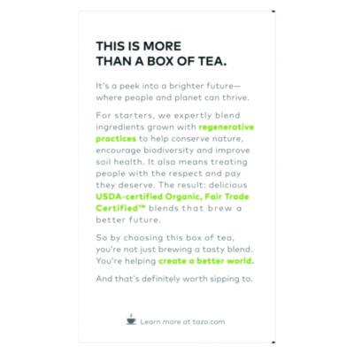 Tea Bags, Organic Green Ginger, 16/Box, 6 Boxes/Carton