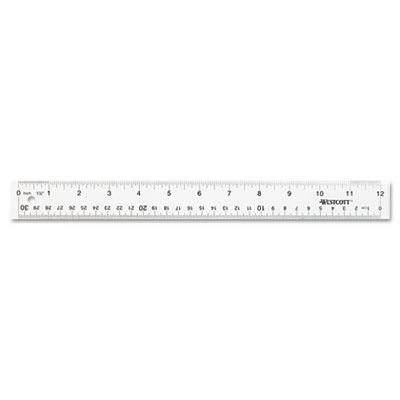 Clear Flexible Acrylic Ruler, Standard/Metric, 12 Long, Clear - Sandhills  Office Supply