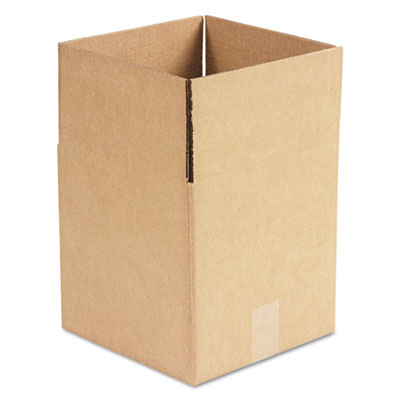 Cubed Fixed-Depth Shipping Boxes, Regular Slotted Container (RSC), 10" x 10" x 10", Brown Kraft, 25/Bundle UFS101010