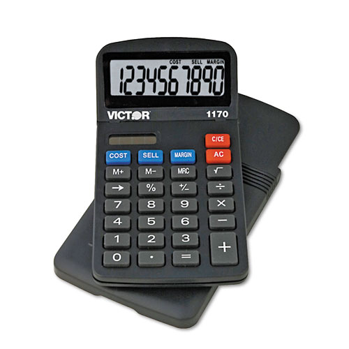 1170 Handheld Business Calculator W Slide Case 10 Digit