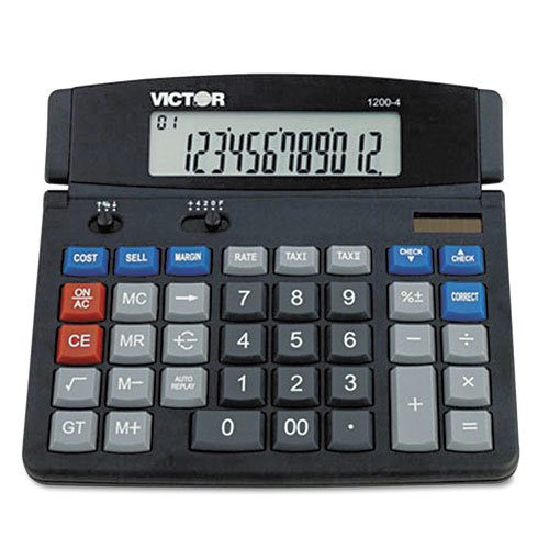 Image of Victor® 1200-4 Business Desktop Calculator, 12-Digit Lcd