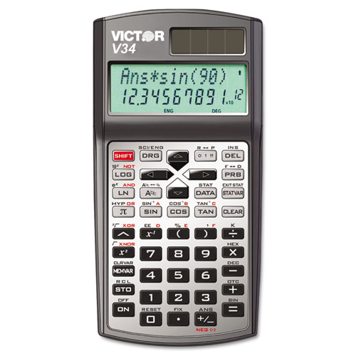 V34 Advanced Scientific Calculator, 10-Digit Lcd
