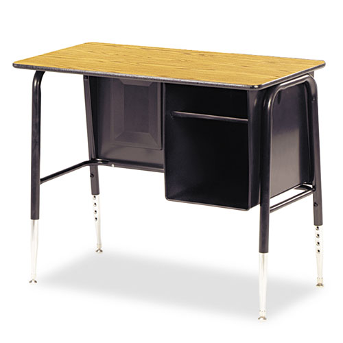 Virco Jr. Executive Student Desk with Metal Book Box