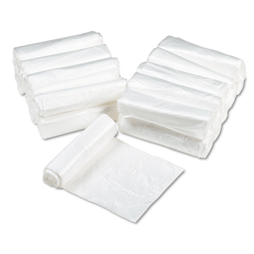 Can Liners, 33 gal, 11 mic, 33" x 40", Natural, 25 Bags/Roll, 20 Rolls/Carton