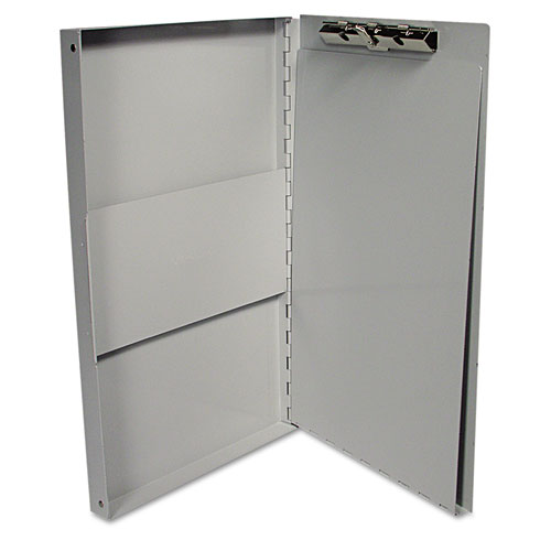 Image of Universal® Deluxe Aluminum Document Box, 0.4" Clip Capacity, Holds 8.5 X 11 Sheets, Aluminum