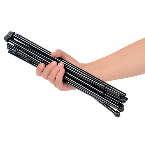 Image of Universal® Heavy-Duty Instant Setup Foldaway Easel, Adjusts 25" To 63" High, Aluminum, Black
