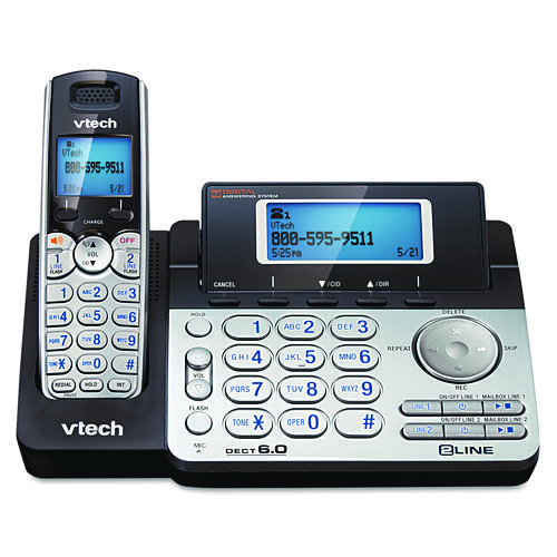 Image of Vtech® Two-Line Expandable Cordless Phone With Answering System