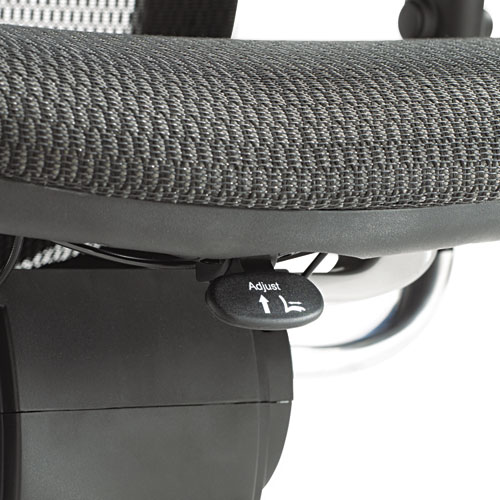 Image of Alera EQ Series Ergonomic Multifunction Mid-Back Mesh Chair, Supports Up to 250 lb, Black