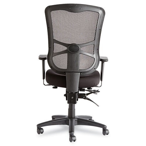 Image of Alera® Elusion Series Mesh High-Back Multifunction Chair, Supports Up To 275 Lb, 17.2" To 20.6" Seat Height, Black