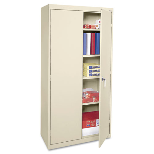Image of Economy Assembled Storage Cabinet, 36w x 18d x 72h, Putty