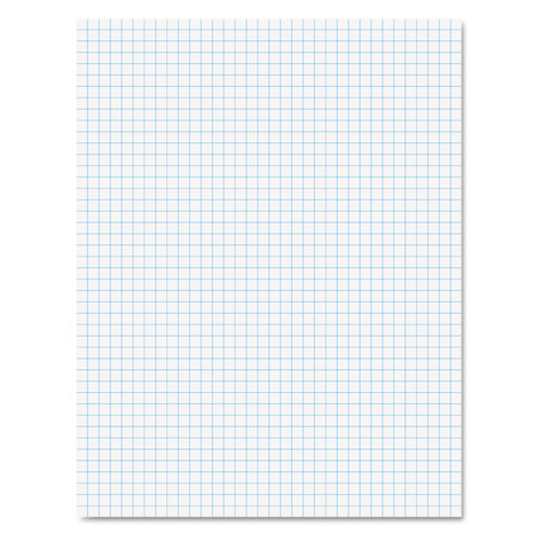 Ampad® Quadrille Pads, Quadrille Rule (4 sq/in), 50 White (Heavyweight 20 lb Bond) 8.5 x 11 Sheets