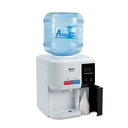Avanti Tabletop Thermoelectric Water Cooler, 13 1/4" dia. x 15 3/4h, White