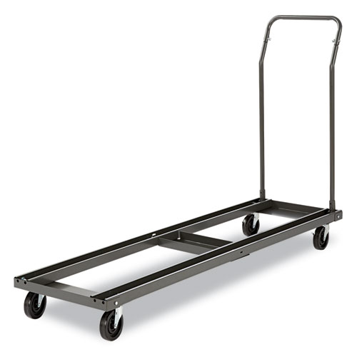 Image of Alera® Chair/Table Cart, Metal, 600 Lb Capacity, 20.86" X 50.78" To 72.04" X 43.3", Black