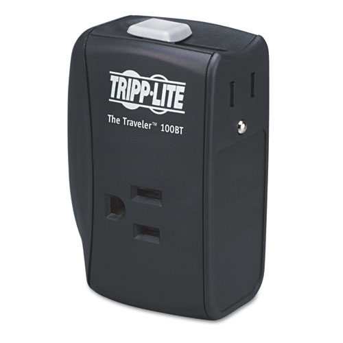 Image of Tripp Lite Protect It! Portable Surge Protector, 2 Ac Outlets, 1,050 J, Black