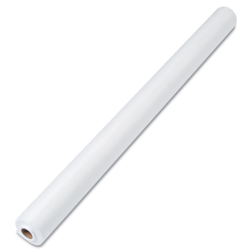 Tablemate® Linen-Soft Non-Woven Polyester Banquet Roll, Cut-To-Fit, 40" x 50ft, White
