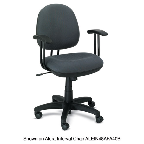 Image of Alera Fixed T-Arms for Interval and Essentia Series Chairs and Stools, Black