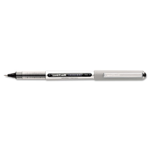uni-ball® Vision Roller Ball Stick Waterproof Pen, Black Ink, Fine, Dozen