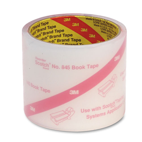Scotch® Book Repair Tape Multi-Pack, 1 1/2" x 15yds, 3" Core, Clear, 8/Pack