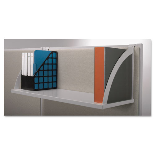 Verse Panel System Hanging Shelf, 60w x 12.75d, Gray