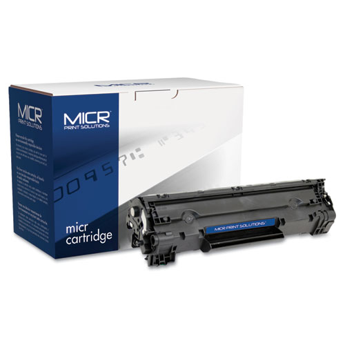 Image of Compatible CB436A(M) (36AM) MICR Toner, 2,000 Page-Yield, Black
