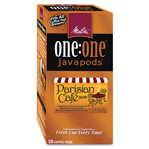 Melitta® One:One Coffee Pods, Parisian Cafe, 18 Pods/Box