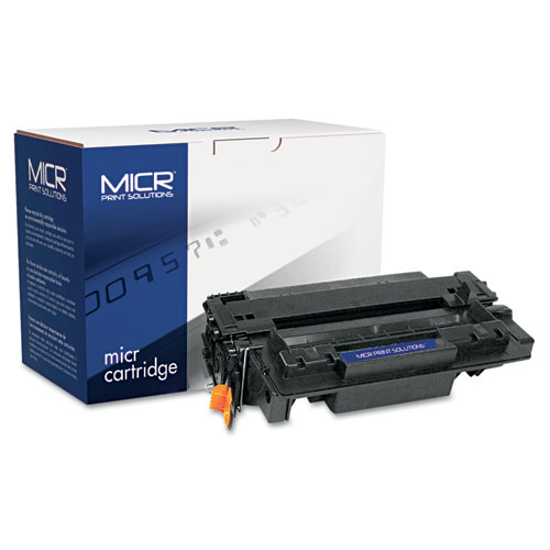 Image of Compatible CE255A(M) (55AM) MICR Toner, 6,000 Page-Yield, Black