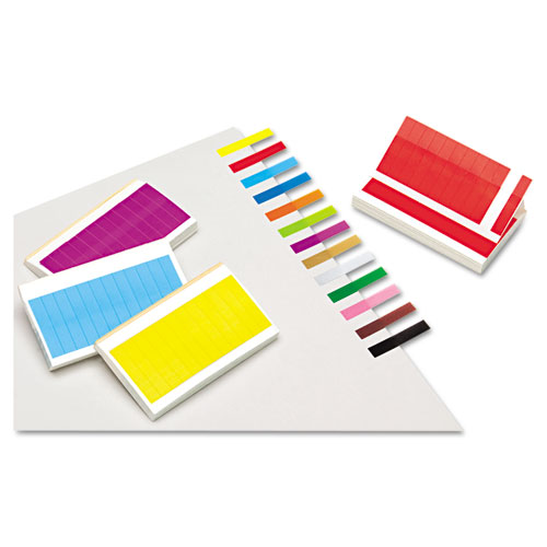 Removable/Reusable Page Flags, 13 Assorted Colors, 240 Flags/Pack | by Plexsupply
