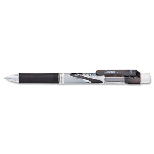 Image of Pentel® .E-Sharp Mechanical Pencil, 0.5 Mm, Hb (#2.5), Black Lead, Black Barrel, Dozen