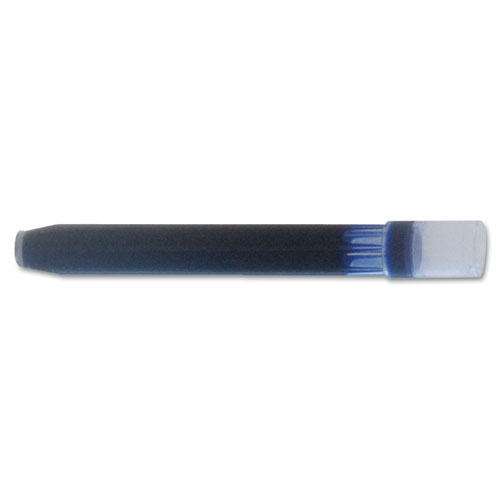 Plumix Fountain Pen Refill Cartridge, Black Ink, 12/Box