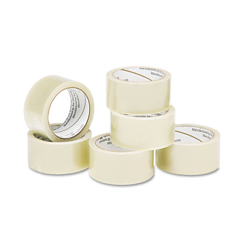 7510015796871 SKILCRAFT Economy Package Sealing Tape, 3" Core, 2" x 55 yds, Clear, 6/Pack